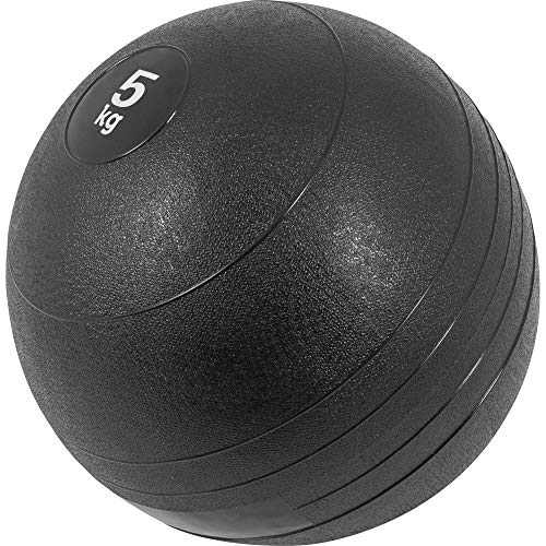 GORILLA SPORTS® Medizinball - 3kg, 5kg, 7kg, 10kg, 15kg, 20kg Gewichte, Einzeln / Set, mit Griffiger Oberfläche, rutschfest, Schwarz - Gewichtsball, Fitnessball, Slamball, Trainingsball  