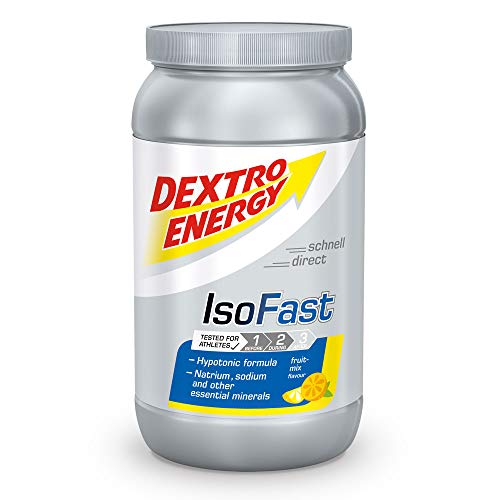 Dextro Energy IsoFast Dose - Leckeres Hypotonisches Getränkepulver mit Elektrolyten Magnesium, Kalium und Natrium mit fruchtigem Geschmack - perfekt als Post Fitness Workout Drink - Fruit Mix - 1120 g  
